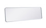 Soft Corner Metal Rectangular Mirror 18X60 Inch In White "MR801860WH"
