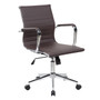 "RTA-4602-CH" Techni Mobili Modern Executive Chrome Chair Brown