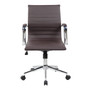 "RTA-4602-CH" Techni Mobili Modern Executive Chrome Chair Brown