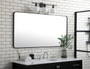 Soft Corner Metal Rectangular Mirror 30X60 Inch In Black "MR803060BK"