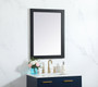 Aqua Vanity Mirror 24X32 Inch In Black "VM22432BK"