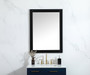 Aqua Vanity Mirror 27X36 Inch In Black "VM22736BK"