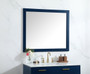 Aqua Vanity Mirror 42X36 Inch In Blue "VM24236BL"