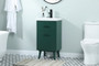 18 Inch Bathroom Vanity In Green "VF41018MGN"