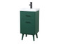 18 Inch Bathroom Vanity In Green "VF41018MGN"