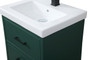 18 Inch Bathroom Vanity In Green "VF41018MGN"