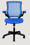 "RTA-8050-BL" Techni Mobili Mesh Task Chair With Flip-Up Arms