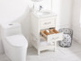 18 Inch Single Bathroom Vanity In White "VF19018WH"