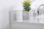42 Inch Single Bathroom Vanity In White With Backsplash "VF19042WH-BS"