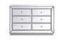 48 Inch Mirrored Cabinet In Antique Silver "MF53017S"