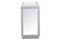48 Inch Mirrored Cabinet In Antique Silver "MF53017S"