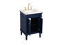 24 Inch Single Bathroom Vanity In Blue "VF13024BL"
