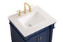 24 Inch Single Bathroom Vanity In Blue "VF13024BL"