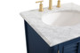 24 Inch Single Bathroom Vanity In Blue "VF30524BL"