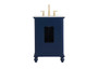 24 Inch Single Bathroom Vanity In Blue "VF30524BL"