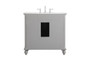 36 Inch Single Bathroom Vanity In Grey "VF30536GR"