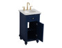 19 Inch Single Bathroom Vanity In Blue "VF12319BL"