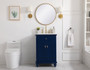24 Inch Single Bathroom Vanity In Blue "VF12324BL"