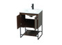 24 Inch Single Bathroom Vanity In Walnut "VF42524MWT"