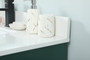 36 Inch Single Bathroom Vanity In Green With Backsplash "VF42536MGN-BS"