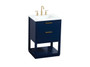 24 Inch Single Bathroom Vanity In Blue "VF19224BL"