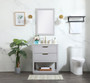 30 Inch Single Bathroom Vanity In Grey With Backsplash "VF19230GR-BS"