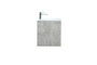 24 Inch Single Bathroom Vanity In Concrete Grey "VF43524MCG"