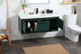 48 Inch Single Bathroom Vanity In Green With Backsplash "VF43548MGN-BS"