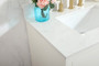 30 Inch Single Bathroom Vanity In White With Backsplash "VF19430WH-BS"