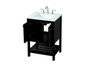 24 Inch Single Bathroom Vanity In Black "VF16424BK"