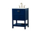 24 Inch Single Bathroom Vanity In Blue "VF16424BL"