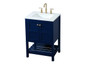 24 Inch Single Bathroom Vanity In Blue "VF16424BL"