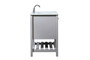 32 Inch Single Bathroom Vanity In Grey "VF16432GR"