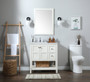 32 Inch Single Bathroom Vanity In White "VF16432WH"