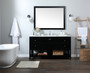 60 Inch Single Bathroom Vanity In Black "VF16460BK"