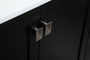 60 Inch Single Bathroom Vanity In Black "VF18860BK"