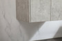 24 Inch Single Bathroom Vanity In Concrete Grey With Backsplash "VF44524MCG-BS"