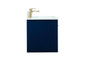 36 Inch Single Bathroom Vanity In Blue With Backsplash "VF44536MBL-BS"