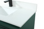 36 Inch Single Bathroom Vanity In Green With Backsplash "VF44536MGN-BS"