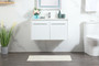36 Inch Single Bathroom Vanity In White With Backsplash "VF44536MWH-BS"