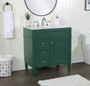 32 Inch Single Bathroom Vanity In Green "VF12532GN"