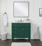 36 Inch Single Bathroom Vanity In Green "VF12536GN"