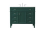 42 Inch Single Bathroom Vanity In Green "VF12542GN"