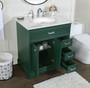 32 Inch Single Bathroom Vanity In Green "VF15032GN"