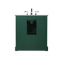 32 Inch Single Bathroom Vanity In Green "VF15032GN"