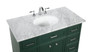 42 Inch Single Bathroom Vanity In Green "VF15042GN"