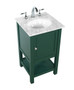 19 Inch Single Bathroom Vanity In Green "VF27019GN"