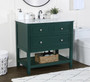 36 Inch Single Bathroom Vanity In Green "VF27036GN"