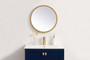 Pier 18 Inch Led Mirror With Adjustable Color Temperature 3000K/4200K/6400K In Brass "MRE6018BR"