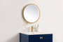 Pier 18 Inch Led Mirror With Adjustable Color Temperature 3000K/4200K/6400K In Brass "MRE6018BR"